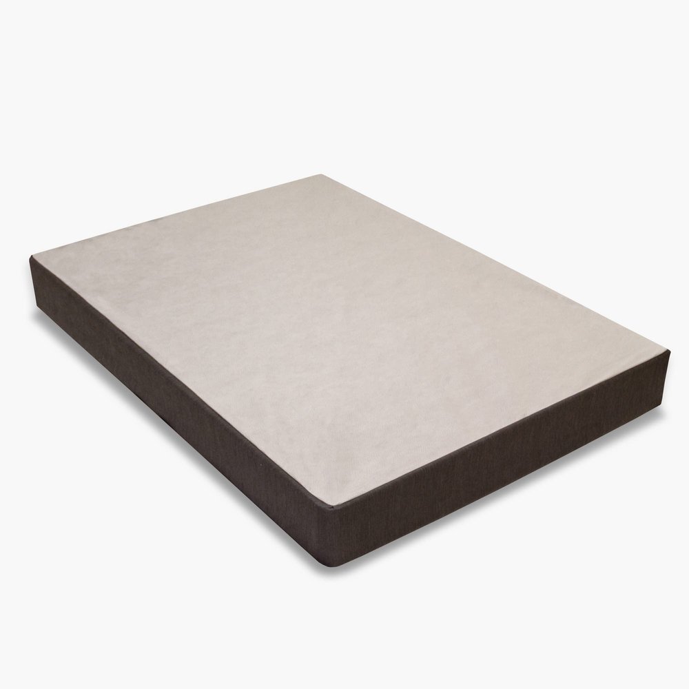 Spring Coil, 8-Inch Easy Wood Box Spring/Foundation with Simple Assembly, Twin XL, Gray