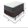 Spring Coil, 8-Inch Easy Wood Box Spring/Foundation with Simple Assembly, Twin XL, Gray view 2