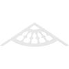 Ekena Millwork GPP036X006X100CWW Classic Wagon Wheel Architectural Grade PVC Gable Pediments, 36"W x 6"H x 1"P (4/12) Pitch view 4