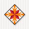 BARN Quilt Block Outdoor Square BQ049-02 | 6 Sizes | Outside Pattern | Wall Art | Yard Art | Barn Quilt Sign | Farm Quilt Design (23.5" x 23.5" 1 Sided) view 1