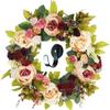 Jinegelela 2PCS Magnetic Metal Wreath Hanger Door Hook, Wreath Hook Holder for Metal Door (Black1) view 3