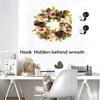 Jinegelela 2PCS Magnetic Metal Wreath Hanger Door Hook, Wreath Hook Holder for Metal Door (Black1) view 4