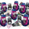 Beistle 90's Theme Assortment for 50 People New Year's Eve Party Supplies Photo Booth Props - Hats, Tiaras, Horns, Necklaces view 1