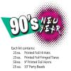 Beistle 90's Theme Assortment for 50 People New Year's Eve Party Supplies Photo Booth Props - Hats, Tiaras, Horns, Necklaces view 2
