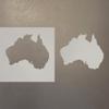 Australia Reusable Mylar Stencil - Art Craft Supplies 4 Inch view 1