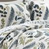 Lush Decor Devonia Allover Reversible Oversized 3 Piece Cotton Quilt Set, King, White & Green view 3