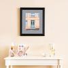 ArtToFrames 11x14 inch Black Stain on Solid Red Oak Picture Frame with 2 Inch Single Silver Mat, SingleMat-0066-59504-YBLK-11x14-7501 view 3