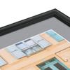 ArtToFrames 11x14 inch Black Stain on Solid Red Oak Picture Frame with 2 Inch Single Silver Mat, SingleMat-0066-59504-YBLK-11x14-7501 view 4