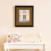 ArtToFrames 11x14 inch Black Stain on Solid Red Oak Picture Frame with 2 Inch Single Coronado Mat, SingleMat-0066-59504-YBLK-11x14-592 view 3