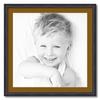 ArtToFrames 24x24 inch Black Stain on Solid Red Oak Picture Frame with 2 Inch Single Coronado Mat, SingleMat-0066-59504-YBLK-24x24-592 view 1