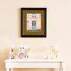 ArtToFrames 24x24 inch Black Stain on Solid Red Oak Picture Frame with 2 Inch Single Coronado Mat, SingleMat-0066-59504-YBLK-24x24-592 view 3