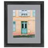 ArtToFrames 24x24 inch Black Stain on Solid Red Oak Picture Frame with 2 Inch Single Silver Mat, SingleMat-0066-59504-YBLK-24x24-7501 view 2