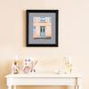 ArtToFrames 24x24 inch Black Stain on Solid Red Oak Picture Frame with 2 Inch Single Silver Mat, SingleMat-0066-59504-YBLK-24x24-7501 view 3