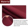 GAMUKAI Stretch Bar Stool Covers  Set of 4 Elastic Slipcovers for Counter Stools, Pub Chairs & Dining Room Seats  Jacquard Fabric, Removable Washable Seat Covers (Burgundy, 4) view 2