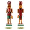 LUOZZY Christmas Nutcracker Decorations Wooden Gingerbread Man Craft Tabeltop Decor Christmas Party Supplies view 4