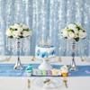 2 Pcs Silver Vases for Centerpieces, 13.8in Crystal Flower Arrangement Stand, Wedding Centerpieces for Tables, Tall Metal Flower Vase Holders for Wedding, Event, Reception, Birthday, Home Decor view 4