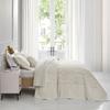 CHIXIN Oversized Bedspread Coverlet Set King Size - Lightweight Bedding Cover - Beautiful Stitching - 5 Piece Reversible Bedspread - Gorgeous Damask Paisley Pattern (King, Ivory-Yellow) view 3