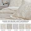 CHIXIN Oversized Bedspread Coverlet Set King Size - Lightweight Bedding Cover - Beautiful Stitching - 5 Piece Reversible Bedspread - Gorgeous Damask Paisley Pattern (King, Ivory-Yellow) view 4