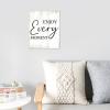 Aihesui Rustic Wood Sign Modern Farmhouse Wall Hanging Home Decor Inspirational Quotes Enjoy Every Moment Wooden Plaque for Living Room Kitchen Bedroom Office School 10x12inch view 3
