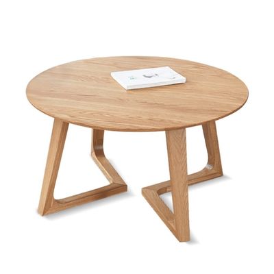 Side Table Coffee Side Table All Solid Wood Round Coffee Table Nordic Simple Modern High-end Oak End Tables Decoration Living Room Perfect Furniture
