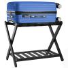 YLZENOBIA Luggage Rack, Folding Luggage Rack for Guest Room, Bedroom, Hotel, with Shoe Shelf view 1