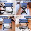 YLZENOBIA Luggage Rack, Folding Luggage Rack for Guest Room, Bedroom, Hotel, with Shoe Shelf view 2