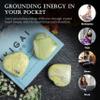Crocon 50mm Serpentine Heart Stone Big Heart Shape Puff Stones Set 450+ Carats Pocket Crystal Healing Tumble Collection Palm Worry Stone Good Luck Charm Meditation Gift Craft Home Decor view 2