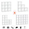 HUBSON Wire Cube Storage Organizer, Book/Toy/Craft/Potted Plants and petCloset Organizers and Storage Shelves, 6-Cube Freely Combinable Metal Grids Storage Shelf,White Plus Iron view 4