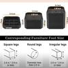 BTSD-home Bed Risers 1.5 or 3 inch Adjustable Furniture Heavy Duty for Couch Desk Sofa Table 4pack view 2