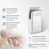Automatic Induction Hand Dryer,Wall-Mounting Eco-Friendly Hand Drying Unit,Hand Dryer for Toilets,Water Waste Collection,Hot/Cold Air Switch,5-7 Seconds To Dry,LED Display Countdown,Silver view 4