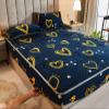 CFYCYHDZHT Ultra-Soft Deep Pocket,Winter Thick Solid Color Flannel Mattress Cover for The Full Queen Bed, Children's Room Warmth Printing Cartoon Bed Protector,Strawberry,150cmx200cm view 3