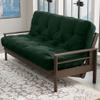 Loosh Home | 8" Full Size Futon Sofa Bed Foam Mattress - USA Made, Dark Green, No Frame view 1