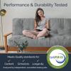 Loosh Home | 8" Full Size Futon Sofa Bed Foam Mattress - USA Made, Dark Green, No Frame view 4