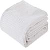 100% Cotton Waffle Weave Thermal Blanket 60x80 Inch Size, White Waffle Blanket-Lightweight Breathable Blanket for All Season,Perfect Blanket Layer for Couch Bed Sofa,Home Decoration view 1