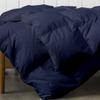 100% Egyptian Cotton Eastern King (116'' x 108'') Size Navy Blue Comforter Set 500 GSM Fill Winter Warm Box Stitched Down Alternative Comforter 3 Piece All Season 1 Comforter with 2 Pillowcases view 2