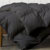 100% Egyptian Cotton Cal-King (110'' x 98'') Size Grey Comforter Set 500 GSM Fill Winter Warm Box Stitched Down Alternative Comforter 3 Piece All Season 1 Comforter with 2 Pillowcases view 2
