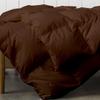 100% Egyptian Cotton Eastern King (116'' x 108'') Size Chocolate Comforter Set 500 GSM Fill Winter Warm Box Stitched Down Alternative Comforter 3 Piece All Season 1 Comforter with 2 Pillowcases view 2