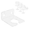 3.941.77in Wine Cup Holder,Wine Glass Rack with Suction Cups Transparent Acrylic Portable Beer Storage Holders for Shower Room Bathroom Bathtub Kitchen(Hole Diameter 4.8cm/1.89in) view 3