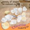16 pcs Cheese Making Kit for Beginners - Soft Cheese Form Molds for Cheese Making + Thermometer + Hard Cheese Mold with a Follower - Cheese Making Supplies - Moldes Para Queso Fresco Casero 5 view 2