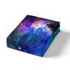 Castle Fairy Blue Galaxy Bedding Set Queen Size,Wolf Animal Trees Silhouette Duvet Cover Set for Children Xmas Bedroom Present, Stars Nebula Space Microfiber Comforter Cover with 2 Pillowcases, Soft view 4