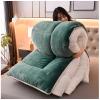 BDMFJY Super Warm Lamb Quilt Winter Blanket 1-5 Kg Double-Sided Velvet Quilt Thickened Warm Autumn Spring Plush Comforter Core, Winter Quilt Full Size,Green,150x200cm3kg view 1