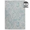 FH Home Flat Woven Outdoor Rug - Waterproof, Easy to Clean, Stain resistant - Premium Polypropylene Yarn - Distressed Farmhouse - Porch, Deck,Balcony,Laundry Room - Granada - Aqua - 2ft 7in x 4ft 11in view 3