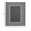 FH Home Flat Woven Outdoor Rug - Waterproof, Easy to Clean, Stain resistant - Premium Polypropylene Yarn - Bordered Moroccan - Porch, Deck, Balcony,Laundry Room - Accra - Charcoal - 2ft 7in x 4ft 11in view 2