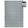 FH Home Flat Woven Outdoor Rug - Waterproof, Easy to Clean, Stain Resistant - Premium Polypropylene Yarn - Geometric - Patio, Deck, Porch, Balcony, Laundry Room - Giza - Aqua - 3ft 11in x 5ft 6in view 3