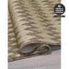 FH Home Flat Woven Outdoor Rug - Waterproof, Easy to Clean, Stain Resistant - Premium Polypropylene Yarn - Geometric - Patio, Deck, Porch, Balcony, Laundry Room - Giza - Sand - 3ft 11 in x 5ft 6in view 4
