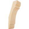 Ekena Millwork BRC06X08X20OLY00SDF 5 1/2"W x 8"D x 20"H Olympic Smooth Knee Brace, Douglas Fir view 1