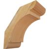 Ekena Millwork BRC04X08X08OLY00RDF 4"W x 8"D x 8"H Olympic Rough Sawn Knee Brace, Douglas Fir view 1