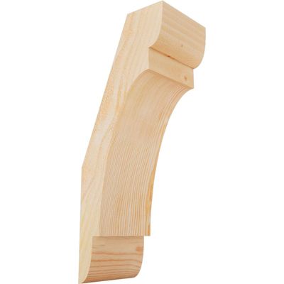 Ekena Millwork BRC06X08X20OLY00RDF 6"W x 8"D x 20"H Olympic Rough Sawn Knee Brace, Douglas Fir