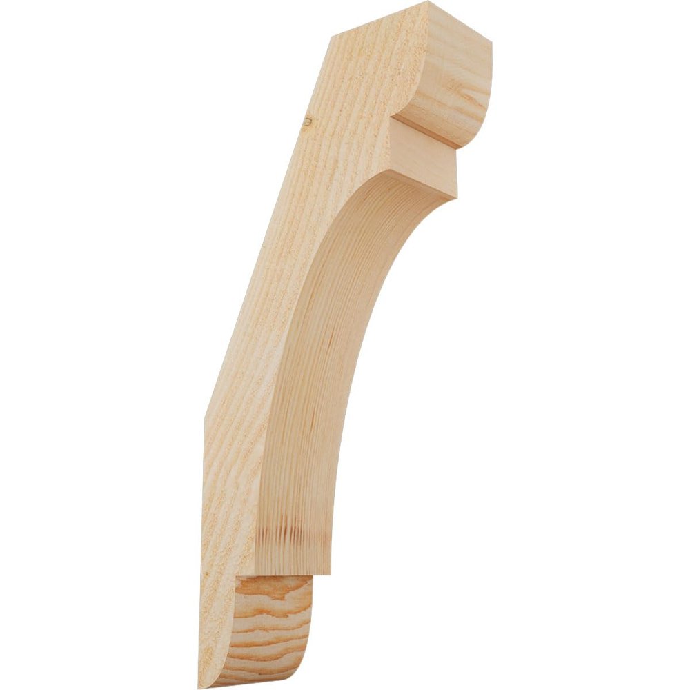 Ekena Millwork BRC04X10X22OLY00RDF 4"W x 10"D x 22"H Olympic Rough Sawn Knee Brace, Douglas Fir