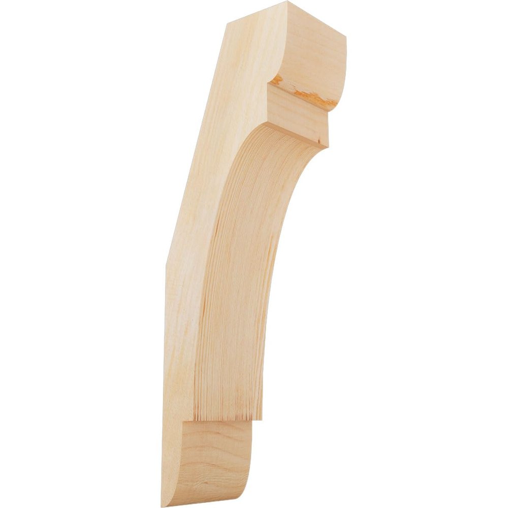 Ekena Millwork BRC04X06X18OLY00RDF 4"W x 6"D x 18"H Olympic Rough Sawn Knee Brace, Douglas Fir